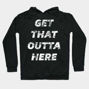 Dang Matt Smith Get That Outta Here Funny Graphic Hoodie (size XL)